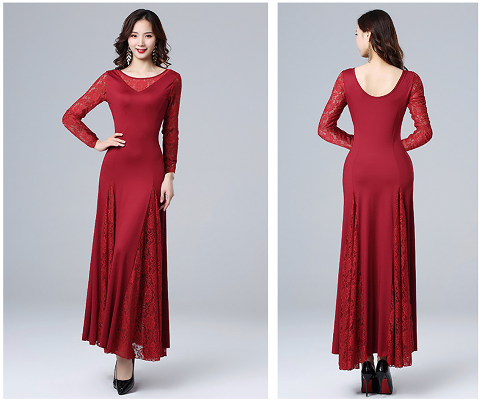 Costumes de danse moderne pour femmes, jupe longue, tenue pour adultes, performance sur scène, costume phtalimé, vêtements d'entraînement