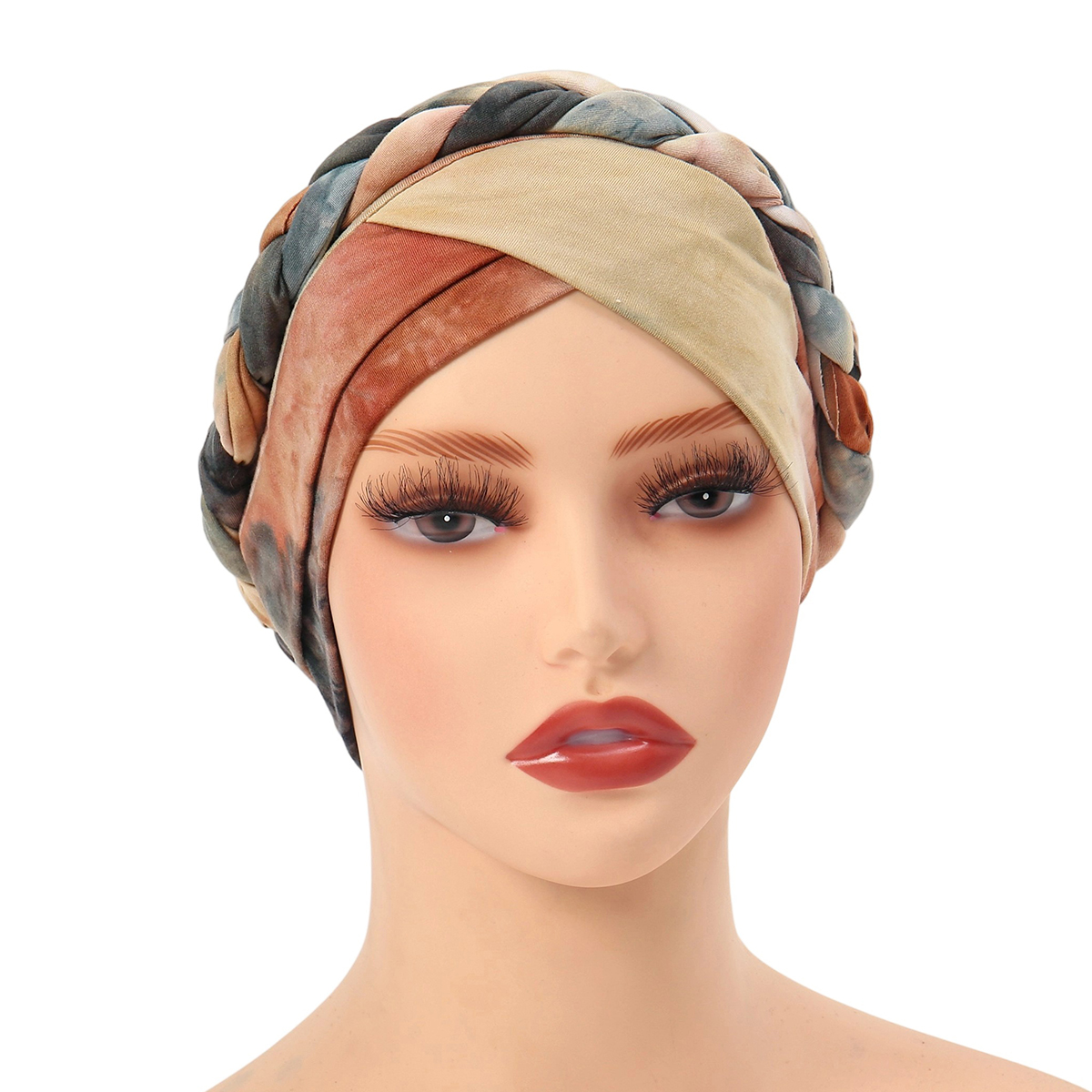 Foulard de tête pour femmes musulmanes bohême imprimé tresse Turban Bonnet Hijab casquettes intérieur Hijabs Femme Musulman arabe Wrap Turbantes