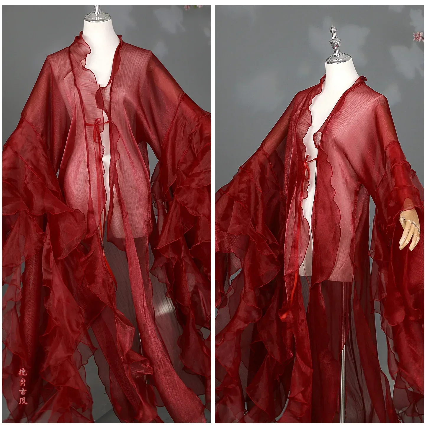 Cardigan Hanfu chinois, style ancien, manches larges, robe fluide, costume de scène de fée, robe de danse de princesse, robe élégante, pardessus