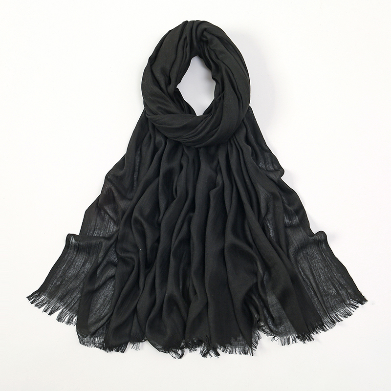 Foulard Hijab Modal en bambou de qualité supérieure pour femmes, bandeau uni à la mode musulmane pour femmes, Turban Hijabs, châle respirant, Islam Ram