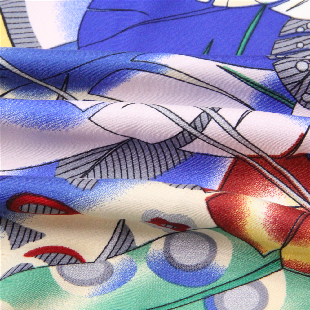 POBING-Foulard sergé pour femme, châle indien, imprimé plumes, étoles bandana, foulard hijab, écharpes carrées, enveloppes, 130cm