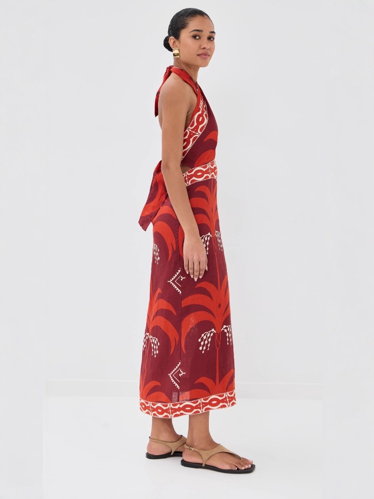 Nouvelle Robe d'été 2026 pour Femme, Design Élégant, Col Croisé, Imprimé Floral, Dos Nu, Style Plage et Vacances