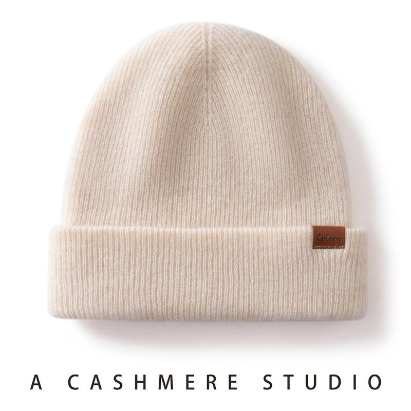 Chapeaux d'hiver pour femmes/hommes, bonnets décontractés d'extérieur, tricotés en cachemire, bonnets épais à deux couches, coupe-vent, casquette chaude pour unisexe