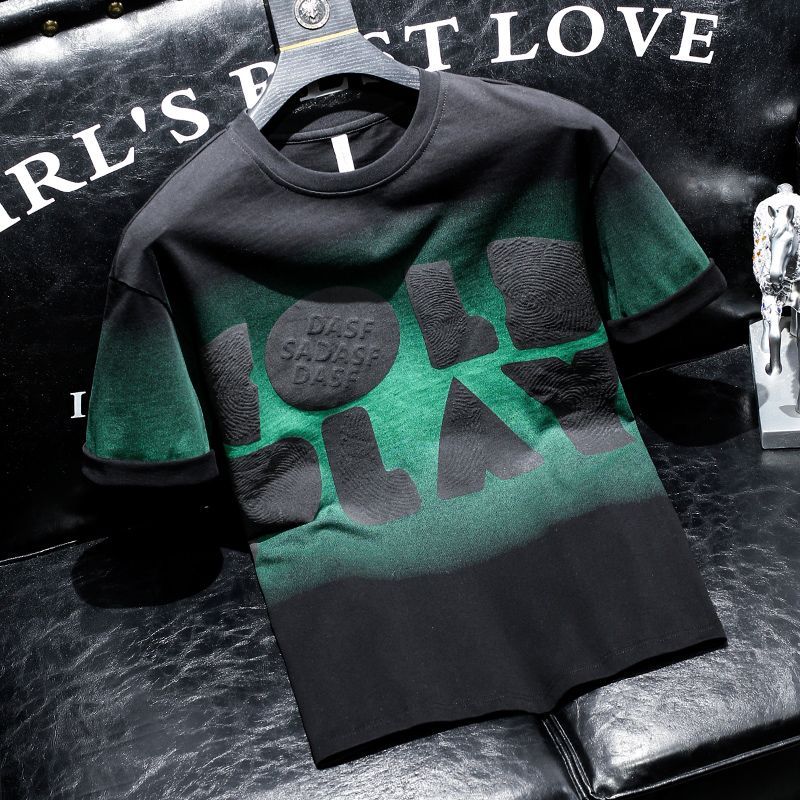 T-shirts pour hommes chemises Alphabet imprimé hauts noir chiné hommes T-shirt vêtements bon marché et haute qualité Harajuku mode vente en gros chaude