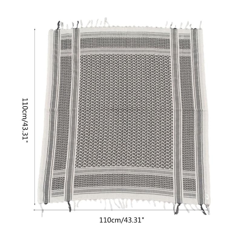 Écharpe arabe Shemagh Keffiyeh Palestine écharpe hommes femmes châle Wrap Shemagh écharpe H7EF