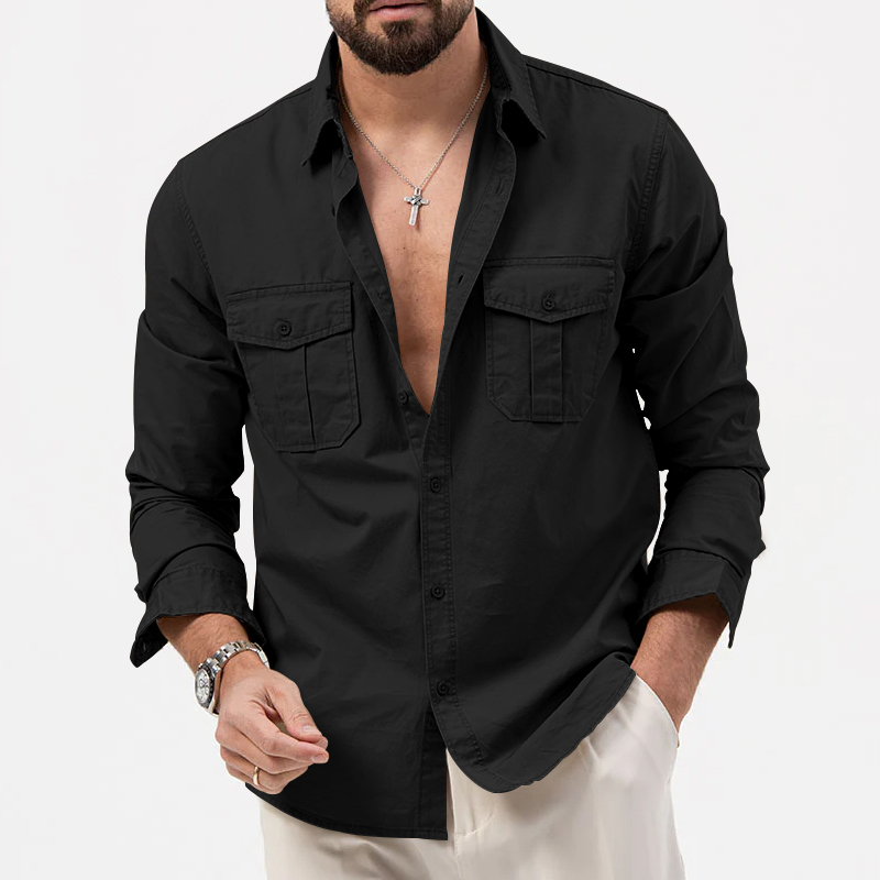 Chemise à manches longues pour hommes, vêtements de Fitness rétro Tiki de couleur unie, chemise d'automne de Jogging et de Fitness de rue Harajuku de haute qualité