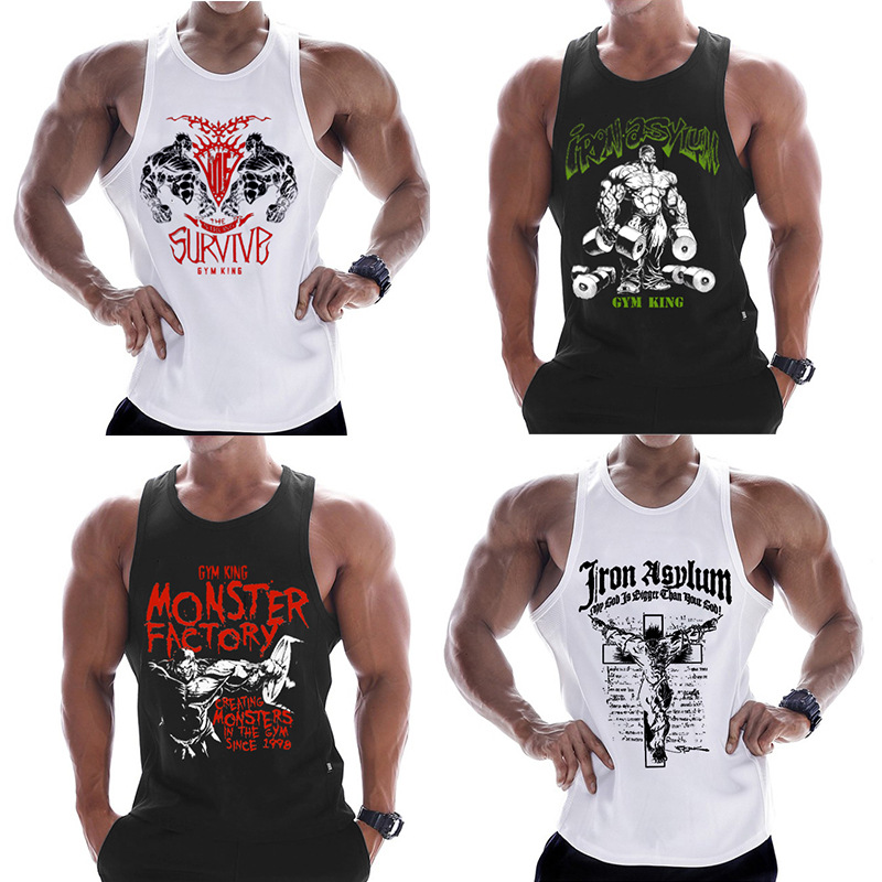 Débardeur en coton sans manches pour homme, vêtement de Fitness, musculation