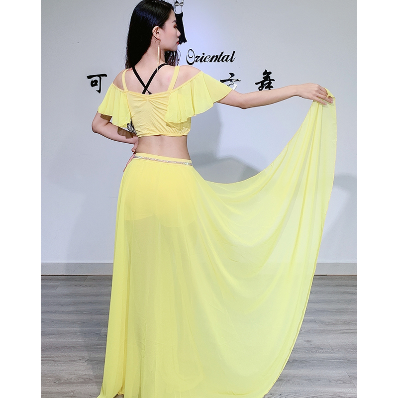Tenue de brevdu Ventre pour Femme, Leçons de Danseuse Caderin, Ensemble Finlandais, Jupes Hautes Professionnelles, Trempées, Jupe longue,2023