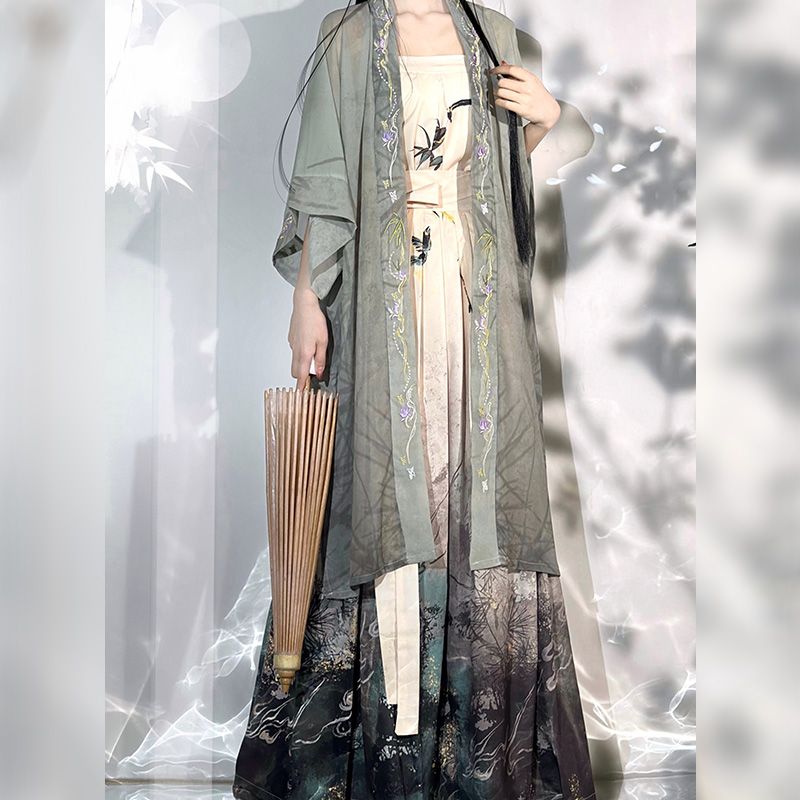 Robe de danse de style prairie chinoise pour femmes, robe Hanfu douce, broderie chic, robe de soirée princesse traditionnelle, costume nickel é