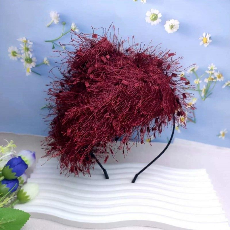 Nouveau petit chapeau rétro français avec glands et nœuds papillon bandeau rétro pour les femmes nœud papillon délicat et chapeau fascinateur