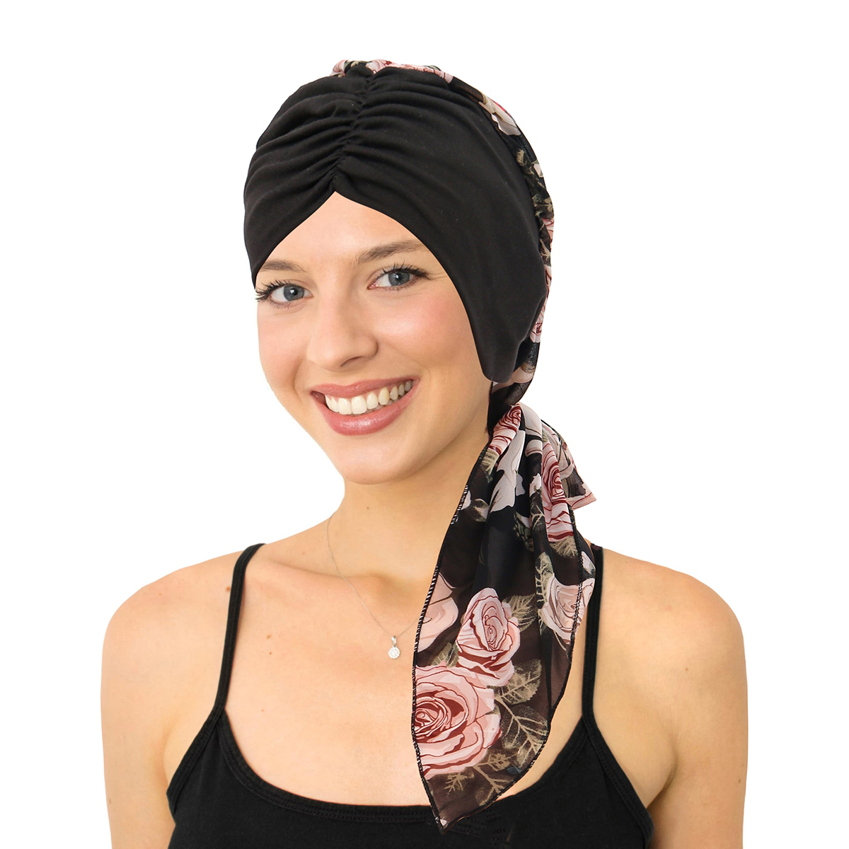 Casquette Turban pré-attachée pour femmes, Hijab musulman, chimio contre le Cancer, imprimé floral, couverture de chapeau, perte de cheveux, foulard de tête, Bandana extensible