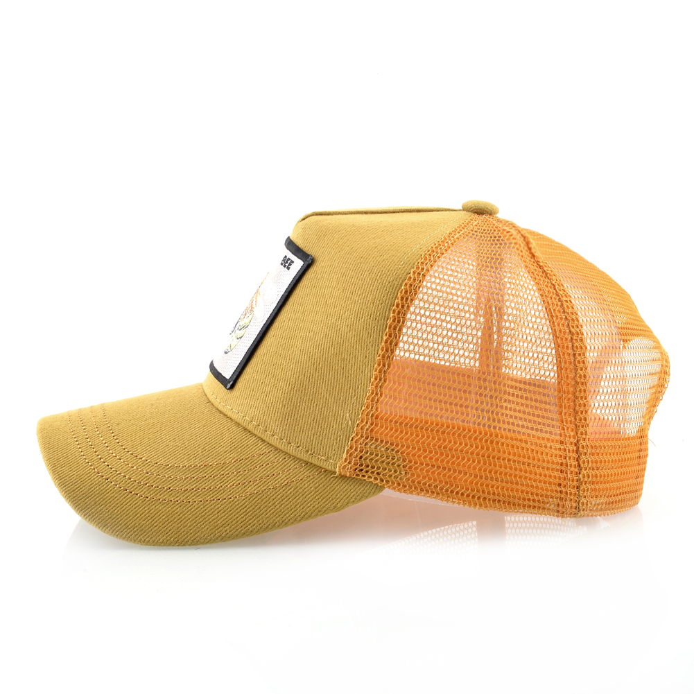 Casquette de Baseball unisexe à la mode avec broderie avec Patch d'abeille, casquette de camionneur Hip Hop pour hommes et femmes, chapeau pare-soleil réglable