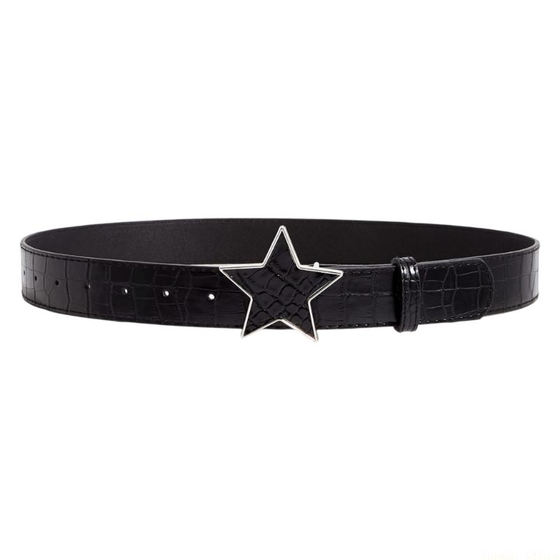 Ceinture en PU ornée avec fermoir étoile, tendance, pour 31BF