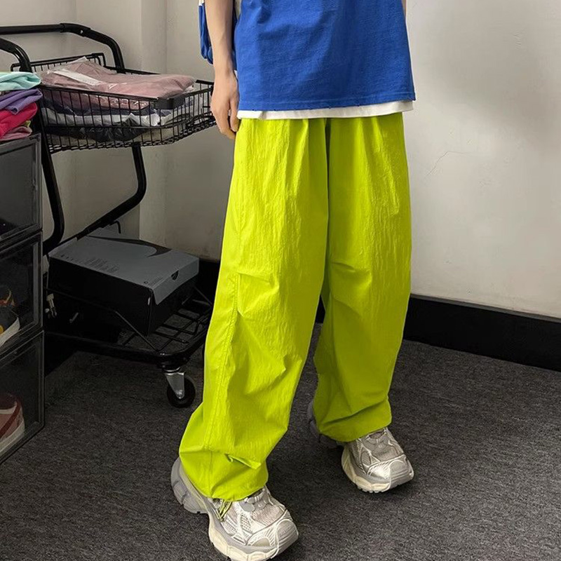 Pantalon de loisirs taille haute pour femmes, mode coréenne Ins Baggy Cargo, Streetwear pour filles, pantalon confortable à jambes larges