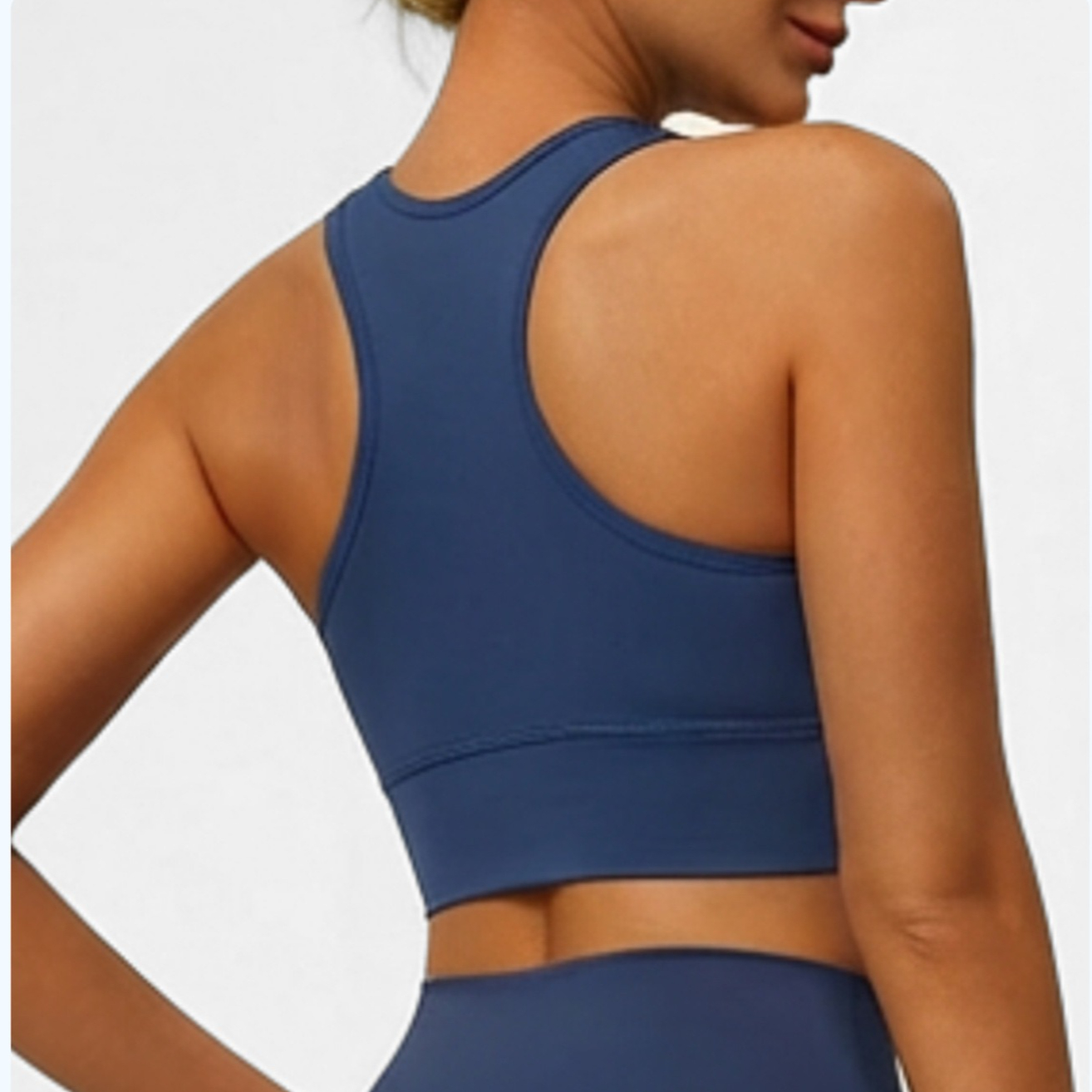 Nouveau débardeur de sport et de yoga pour femme, col halter, soutien-gorge de course sexy avec coussinets intégrés, soutien-gorge anti-choc haute intensité pour le tennis, taille L