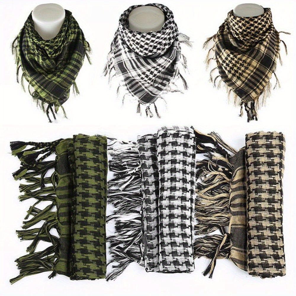 Militaire tactique désert Hijab écharpe foulard musulman Islam arabe Keffiyeh tête cou foulards enveloppement pour hommes et femmes