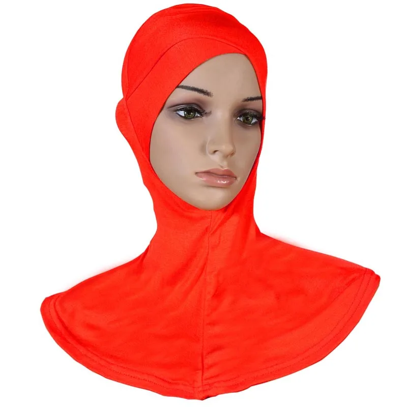 Couleur unie croix bonnets chapeau Bonnet sous-écharpe femmes musulman écharpe instantanée Hijab islamique foulard Amira Ninja Ninja casquette Turban