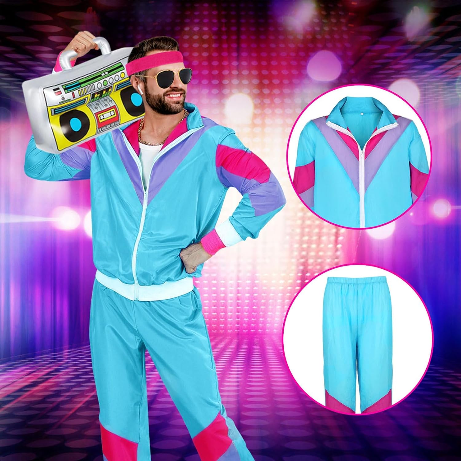 Costumes de robe de paupières pour hommes et couples, tenue de cerf, costume Kiev illage, survêtement rétro hip hop, veste adulte, surintendant ser, années 80 et 90