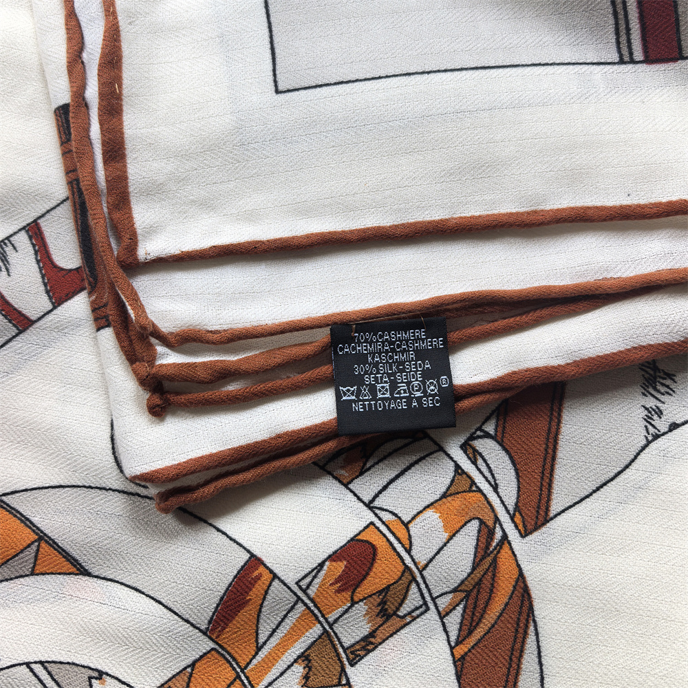 Écharpe d'hiver en soie et cachemire, châles imprimés effet fondant, pashmina chaud, foulards carrés pour femme, écharpes enveloppantes, hijab, bandana 135CM