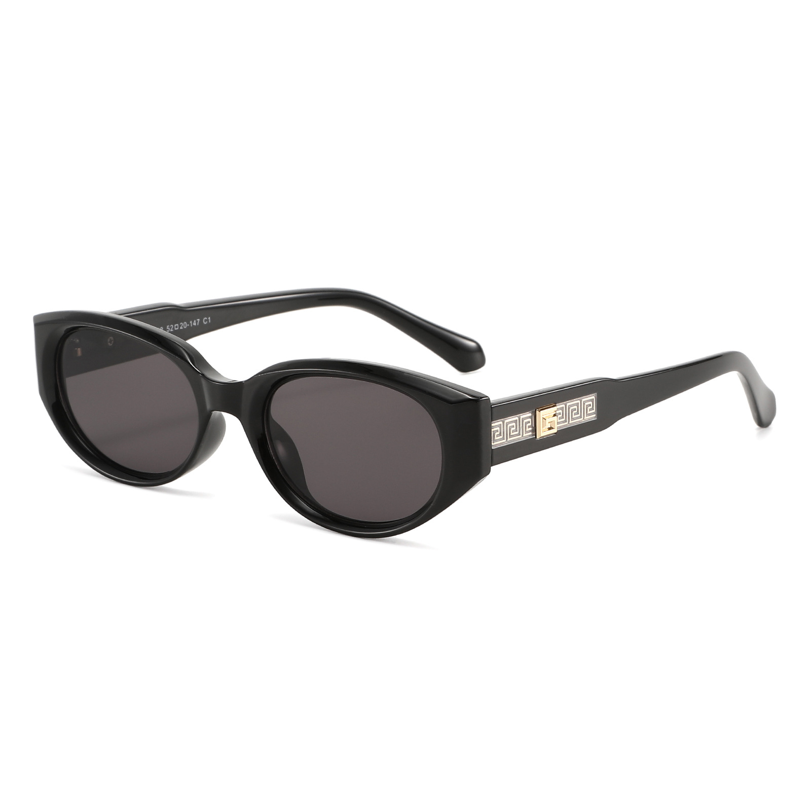 Lunettes de soleil de luxe de la marque G pour femmes et hommes, lunettes de soleil ovales mignonnes de créateur, lunettes de soleil classiques dorées unisexes