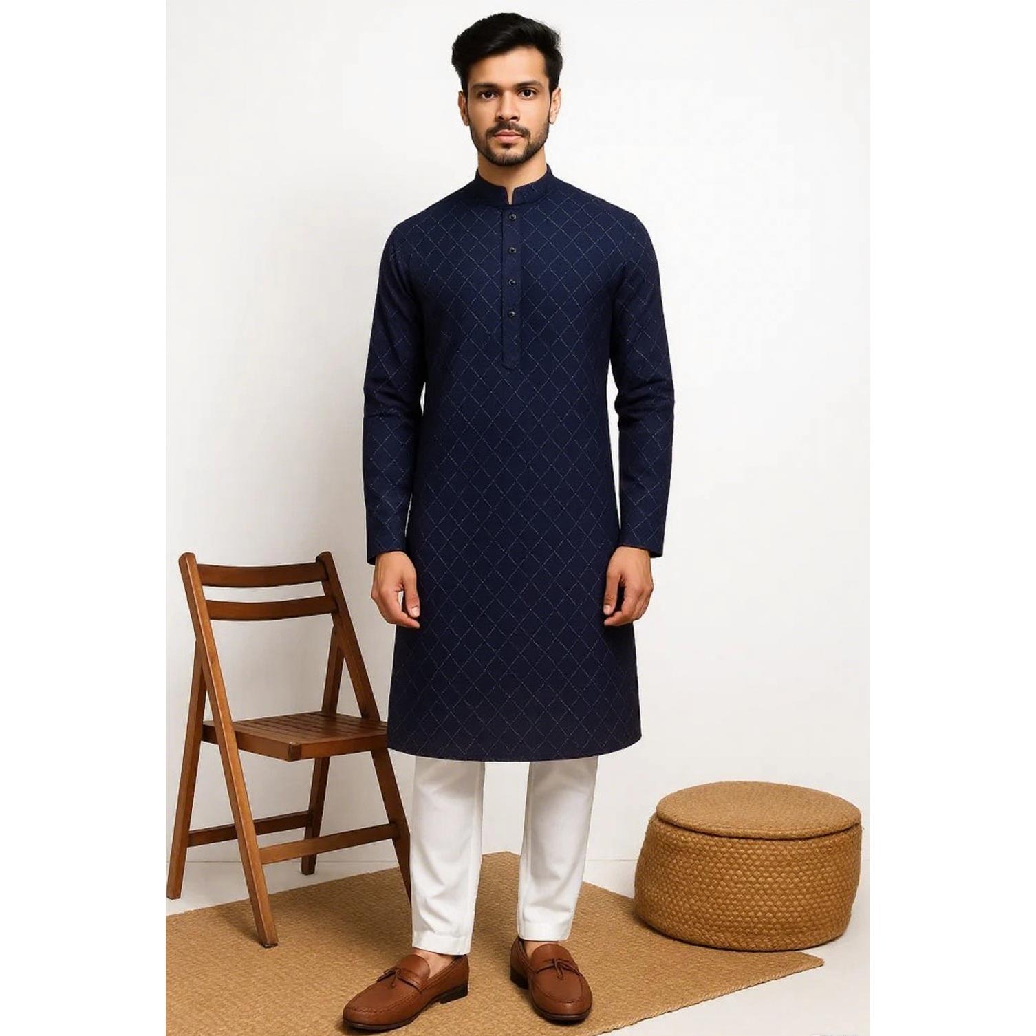 Hauts musulmans pour hommes, Style ethnique, manches longues, col montant, chemises décontractées, Slim, ourlet irrégulier, chemisiers marocain, haut de dubaï