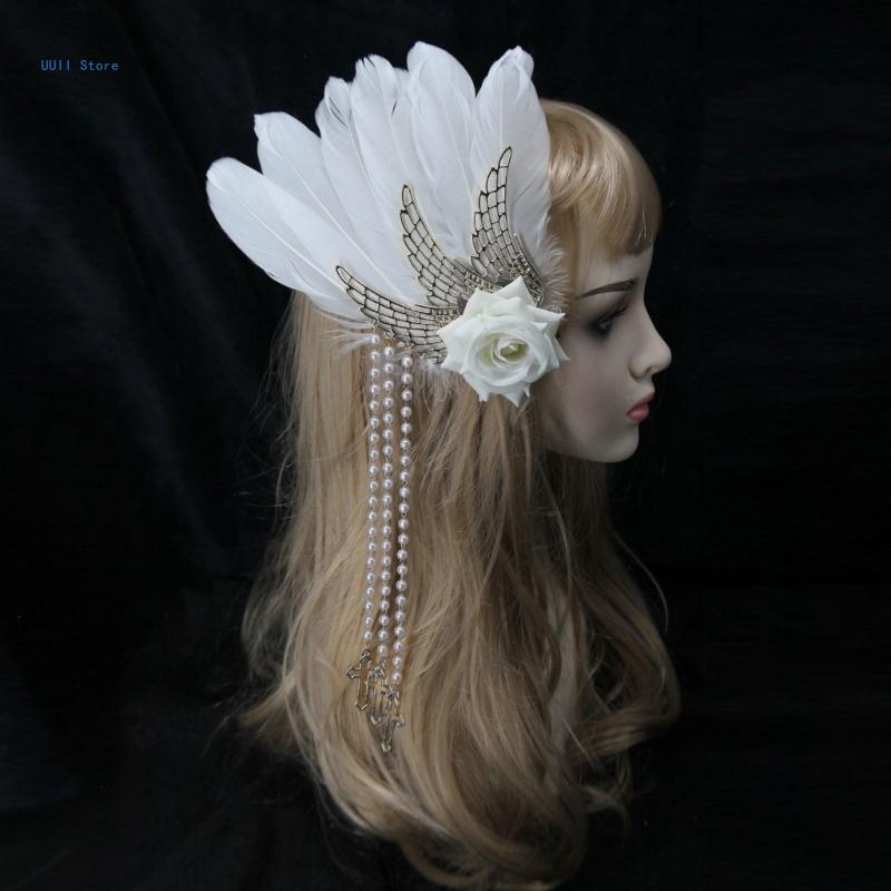Couronne de fleurs , cerceau pour cheveux, accessoires de cheveux Vintage pour spectacle, bandeau de mariage Baroque, Photo