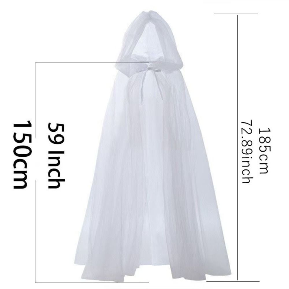 Nouveau Design avec capuche surdimensionnée Halloween Cape à capuche Vintage couleur noire Vintage Cape à capuche pardessus à lacets