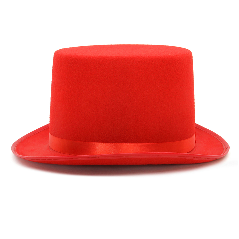 Chapeau de chapelier fou pour hommes, Costume de fête d'halloween, chapeau de magicien en feutre, chapeau cylindrique pour femmes et hommes