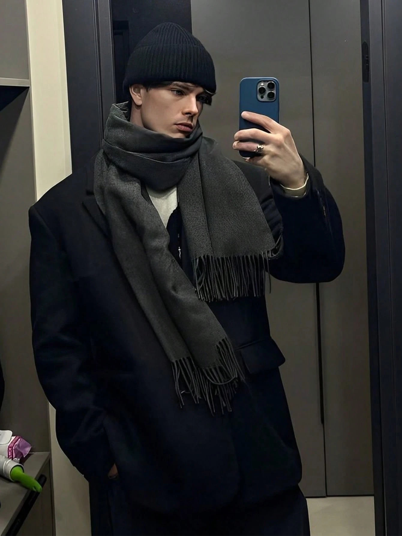 2025 nouveau hiver hommes châle foulards Wrap Design cachemire écharpe chaude mode Pashmina Poncho foulard Echarpe Bandana