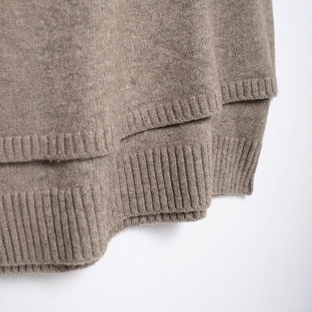 Châle tricoté à col rond tendance, veste courte pour femme, nouvelle collection automne, style polyvalent à col drapé, best-seller de la saison