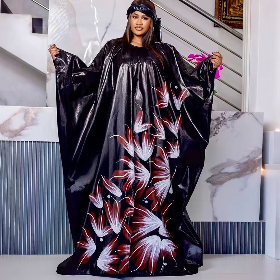 Robes africaines pour femmes, vêtements traditionnels africains, Dashiki, Ankara, Bazin, robe noire, Abayas, robe musulmane, Kaftan, robe longue maxi
