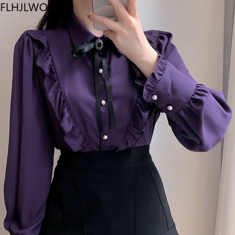 Femmes volants mignon nœud papillon hauts Style Preppy Vintage japonais corée Design bouton élégant formel chemises blanches Blouses