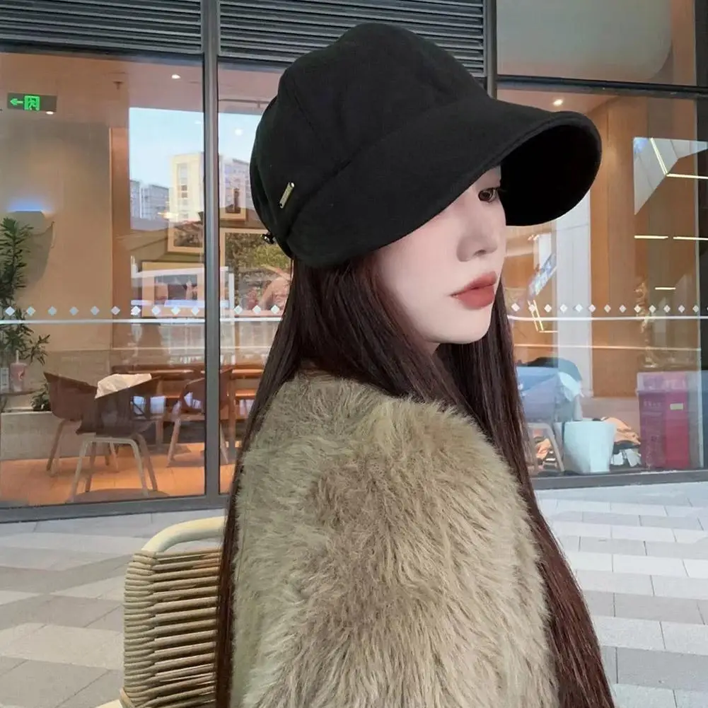 Chapeau de soleil d'été pour femme, casquette de baseball tendance à large bord, protection UV, idéale pour les voyages en extérieur et la plage, ajustable