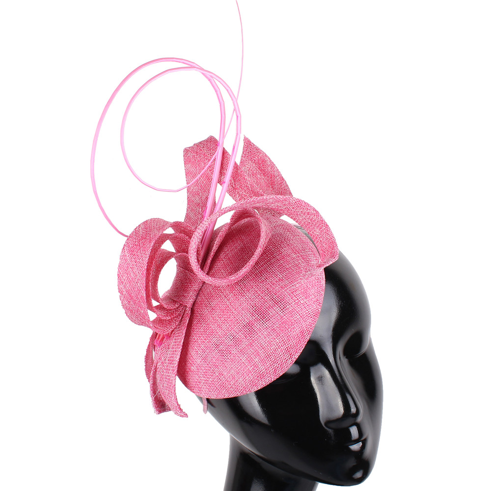 Chapeau de mariée élégant, fascinateur de mode, chapeau de fête pour femme, accessoire capillaire pour course, église, cocktail, coiffe, bijou de tête
