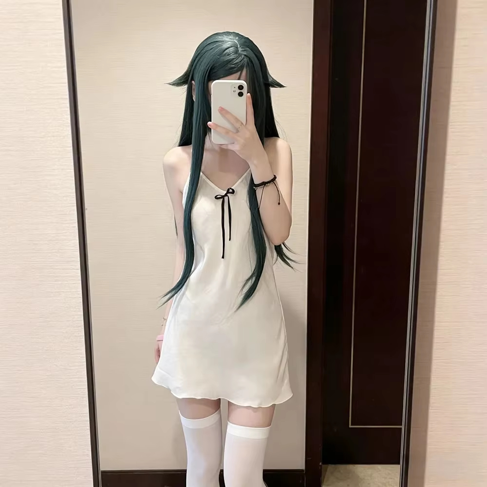 Costume de Cosplay Anime The Song of Saya Saya pour femmes, robe de nuit blanche, jupe camisole, vêtements de carnaval d'été