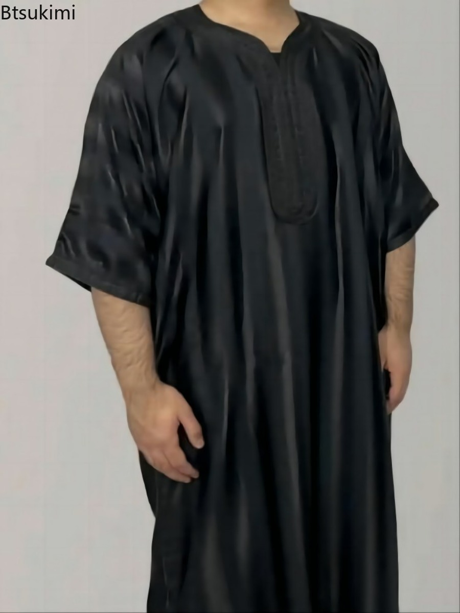 Robe musulmane à capuche pour hommes, vêtements arabes islamiques du moyen-orient, Vintage, ample, manches longues, cordon de serrage, mode masculine, nouvelle collection 2026