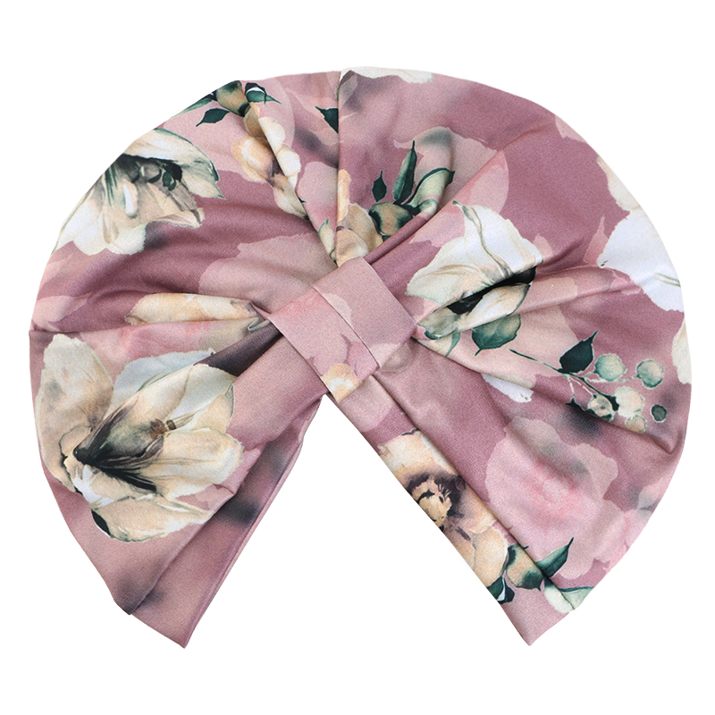 Femmes musulmanes ethnique imprimé foulard carré noeud sac foulard indien chapeau protecteur libéré chapeau