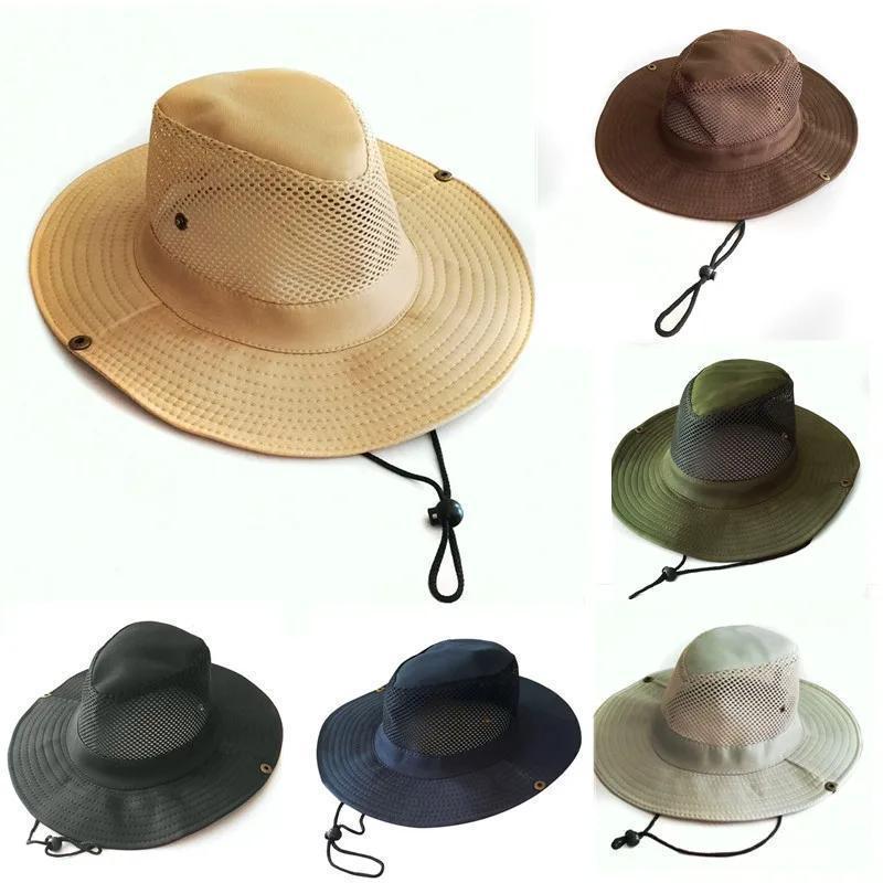 Chapeau de soleil d'extérieur pour hommes, casquette de chevalier, large paille, plage, été, automne, tourisme, randonnée, chapeau de pêcheur, accessoires monochromes mats