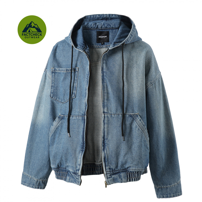 FACTCHECK Veste en jean délavé de haute qualité, taille EU/US, nouvelle couleur unie, pour l'automne et l'hiver, voyage, safari, randonnée, chasse, travail.