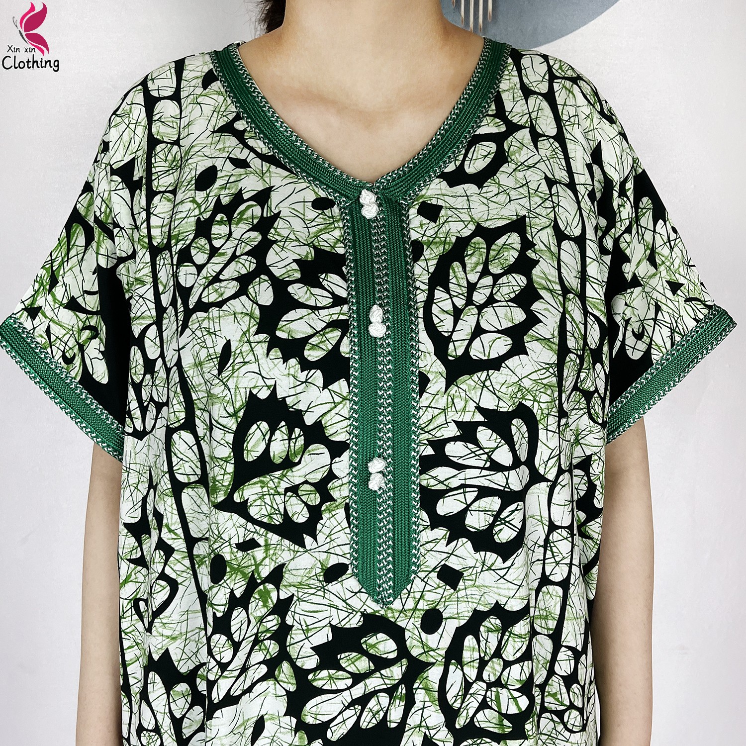 Nouvelle Collection 2026 : Robe Africaine Abaya d'Été à Manches Courtes, Style Dashiki, Ample et Fluide, Robe Longue Boubou, Mode Islamique Décontractée pour Femme
