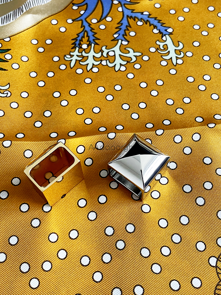 Porte-écharpe de luxe de styliste, boucle, Bandanas, anneaux à boutons, porte-châles, Clip, accessoires de noël, bijoux cadeaux