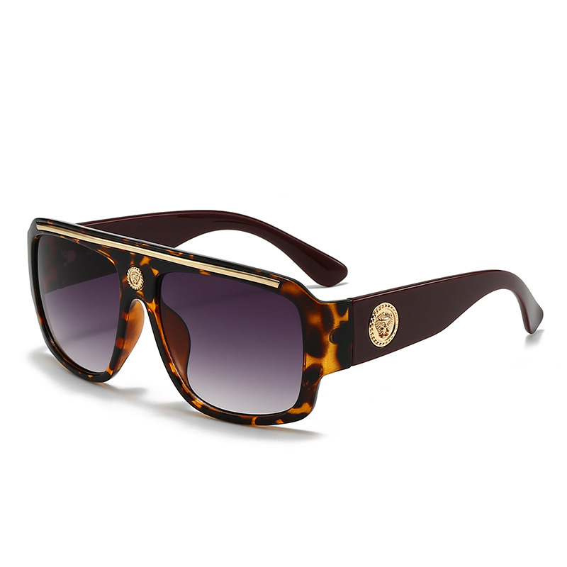 Marque de mode lunettes de soleil de créateur de luxe hommes femmes 2025 surdimensionné Vintage Punk nuances lunettes été voyage lunettes de soleil en plein air