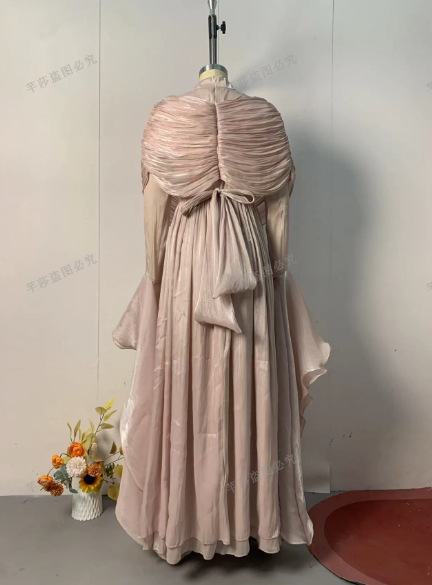 Robe Abaya Plissée pour Femme, Style Dubaï, Jalabiya Musulmane, Robes Longues de Fête Islamiques, Robe Longue Arabe, Maroc 2026