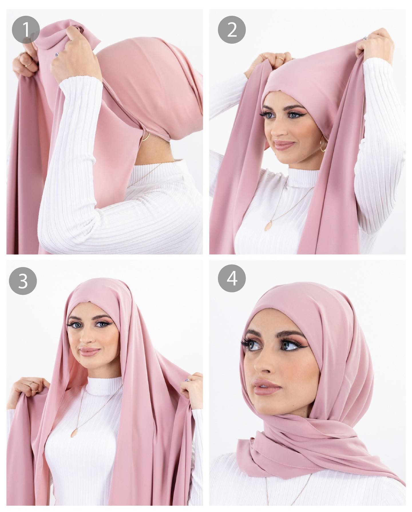 Broche gratuite instantanée en mousseline de soie Hijab femmes Jersey Bonnet Islam châles et enveloppes Bonnet Hijab sous-écharpe casquette Foulard Femme