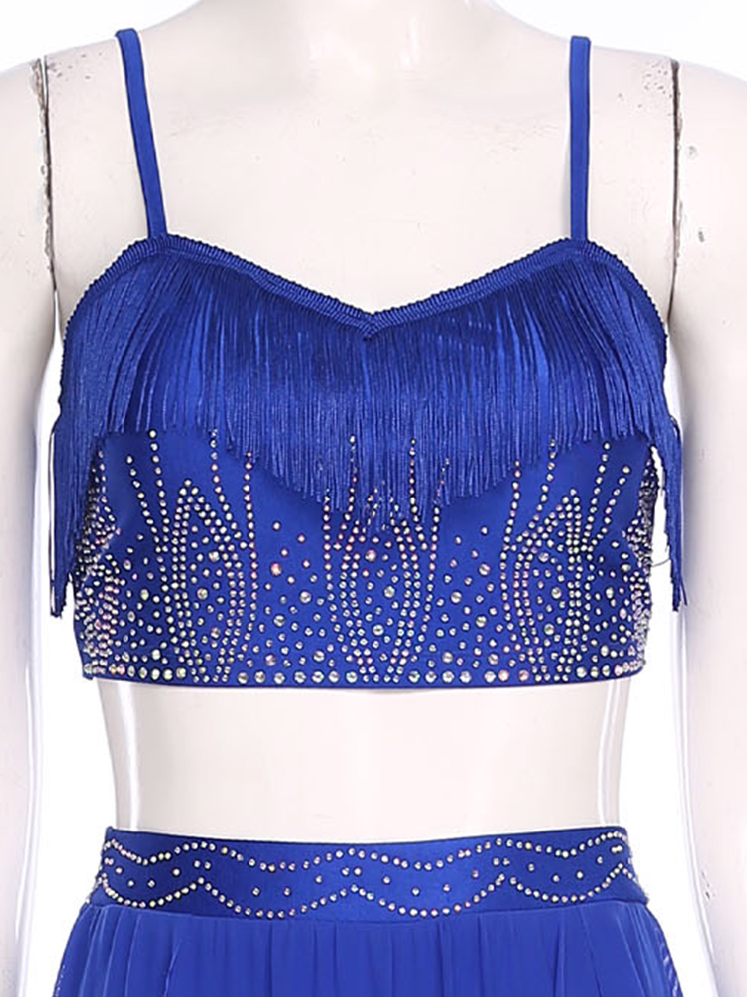 Soutien-gorge Bustier de danse du ventre pour femmes, Camisole à strass scintillants, hauts courts pour Raves danses, Costumes de spectacle de carnaval