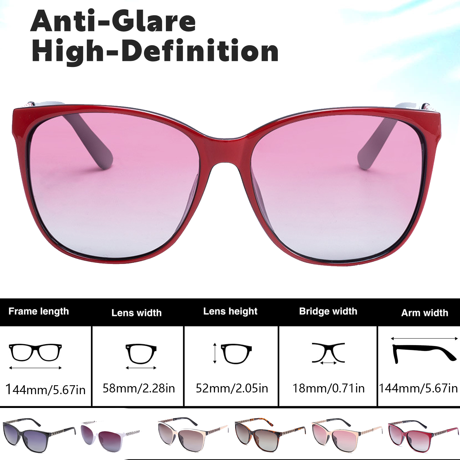 Lunettes de soleil polarisées pour femmes et hommes, à la mode, œil de chat, UV400, pour voyage, Shopping, fête en plein air