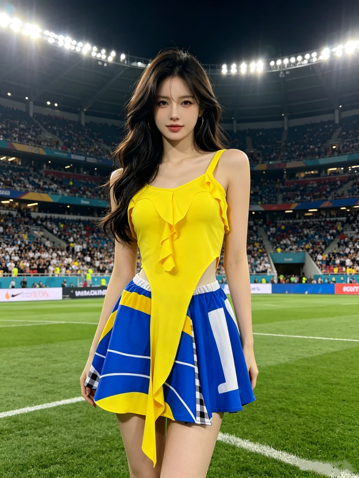 Tenue de fête 2026, style Shakira Dai Dai, costume de cheerleading pour la Coupe de football d'Amérique du Nord, uniforme de performance pour bébé footballeur