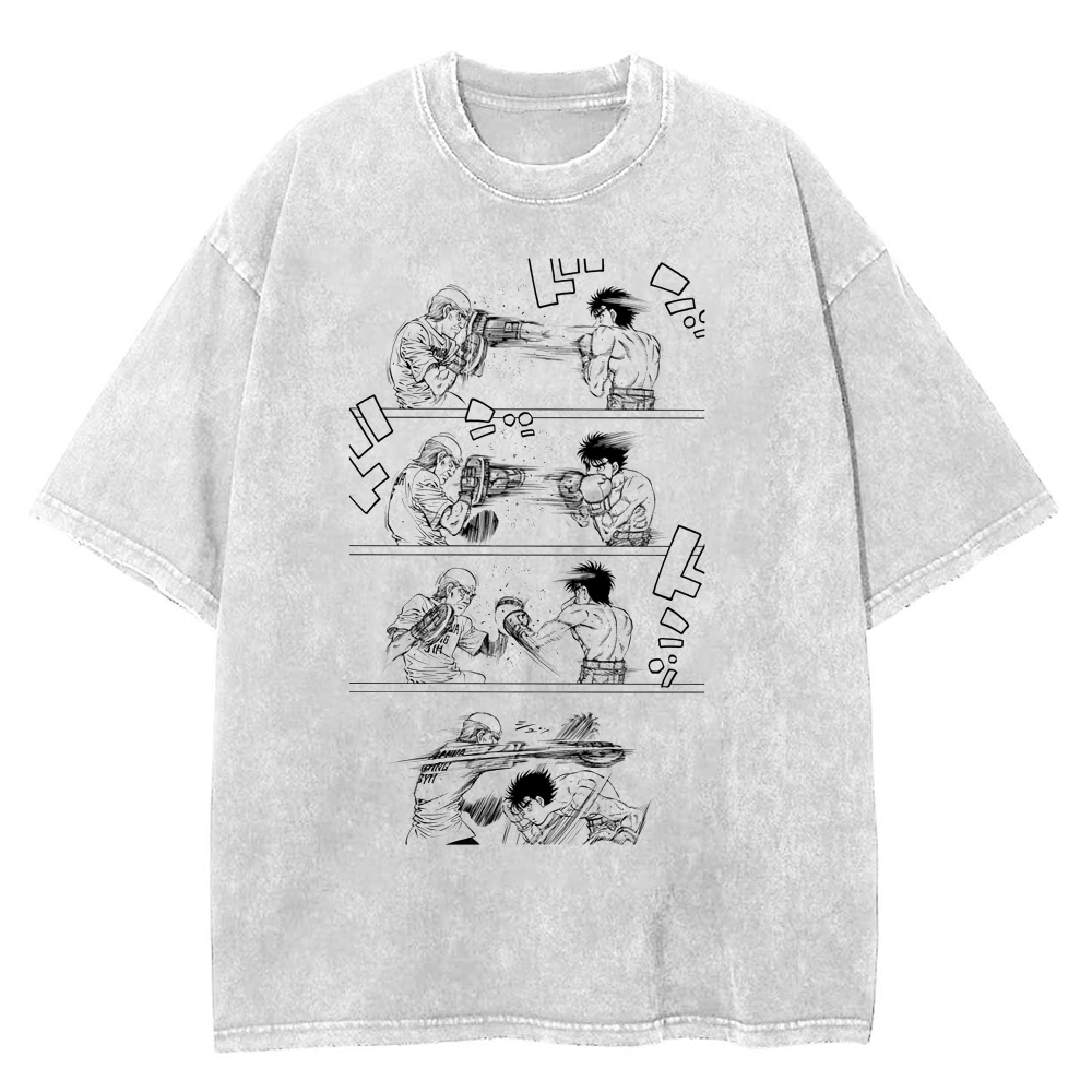 Hommes femmes Hajime No Ippo Anime T-shirt Kamogawa boxe gymnase Makunouchi Takamura KGB graphique T-shirt mâle lavé coton t-shirts