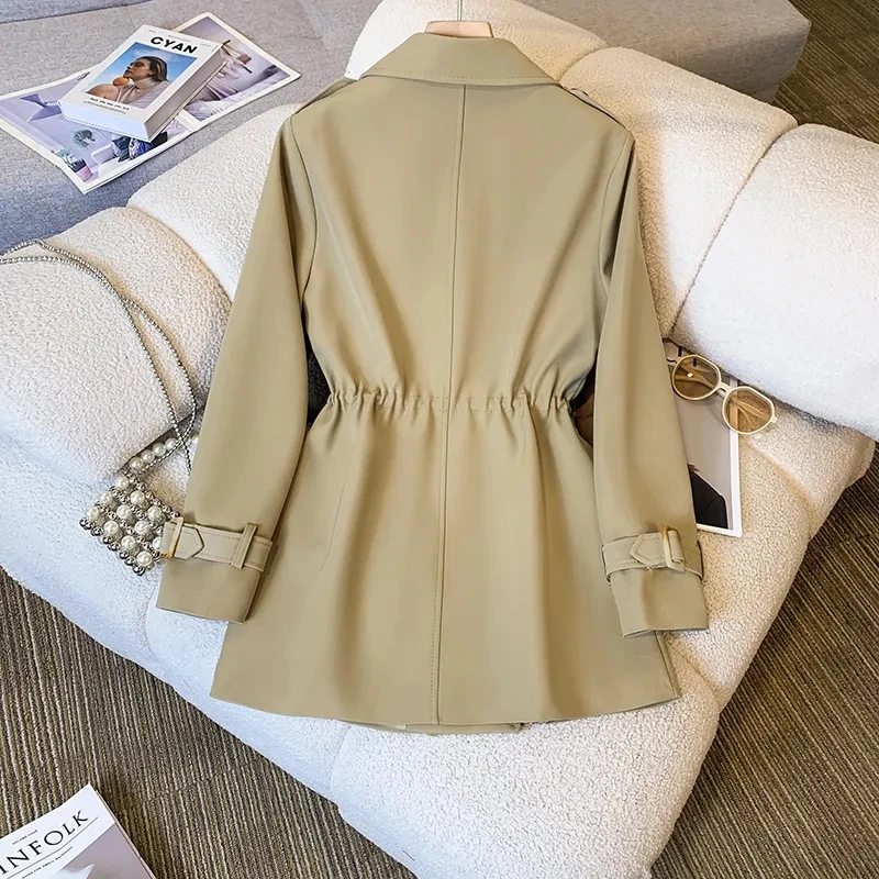 Nouvelle mode coupe-vent décontracté Version coréenne du Long coupe-vent haut dames manteaux et vestes femmes Trench Coat pour les femmes