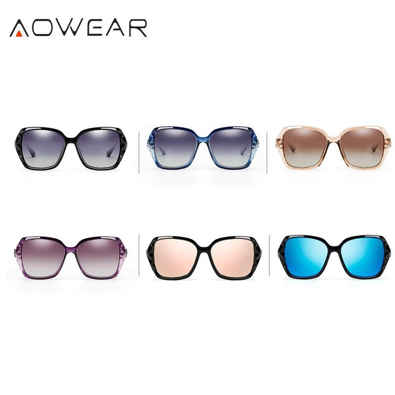 Femmes luxe dégradé surdimensionné lunettes de soleil femmes polarisées carré Vintage lunettes de soleil dames diamant nuances gafas de sol mujer
